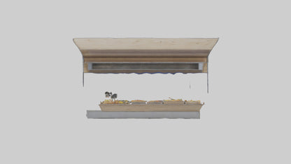 Outdoor Food Stand model VR / AR / low-poly