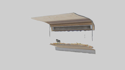 Outdoor Food Stand model VR / AR / low-poly