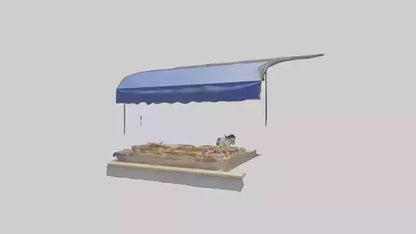 Outdoor Food Stand model VR / AR / low-poly
