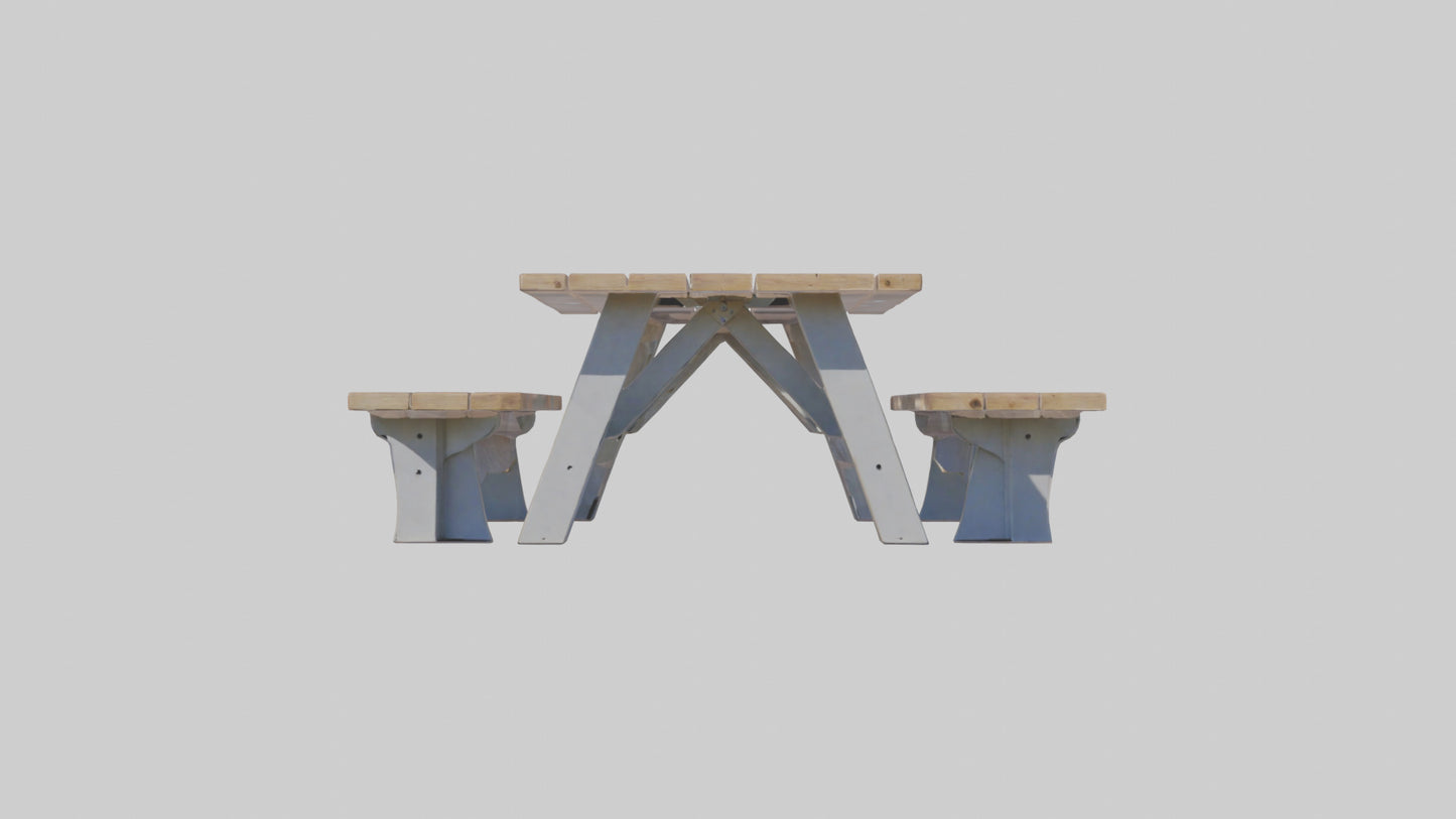 Outdoor Picnic Table model 3D model