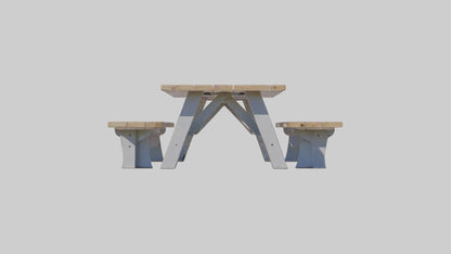 Outdoor Picnic Table model 3D model