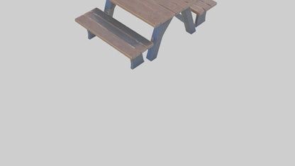 Outdoor Picnic Table model 3D model