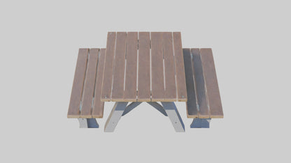 Outdoor Picnic Table model 3D model