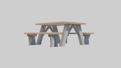 Outdoor Picnic Table model 3D model