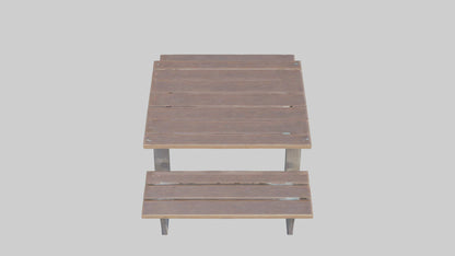 Outdoor Picnic Table model 3D model