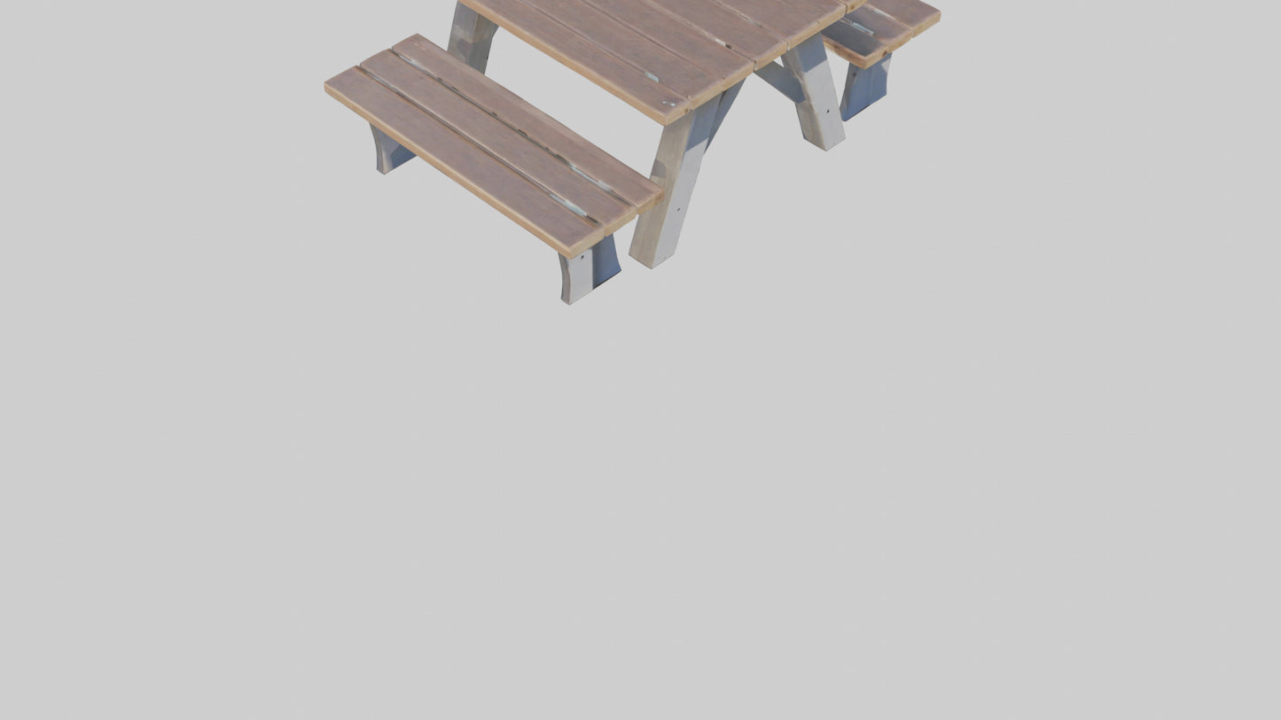 Outdoor Picnic Table model 3D model