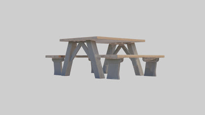 Outdoor Picnic Table model 3D model
