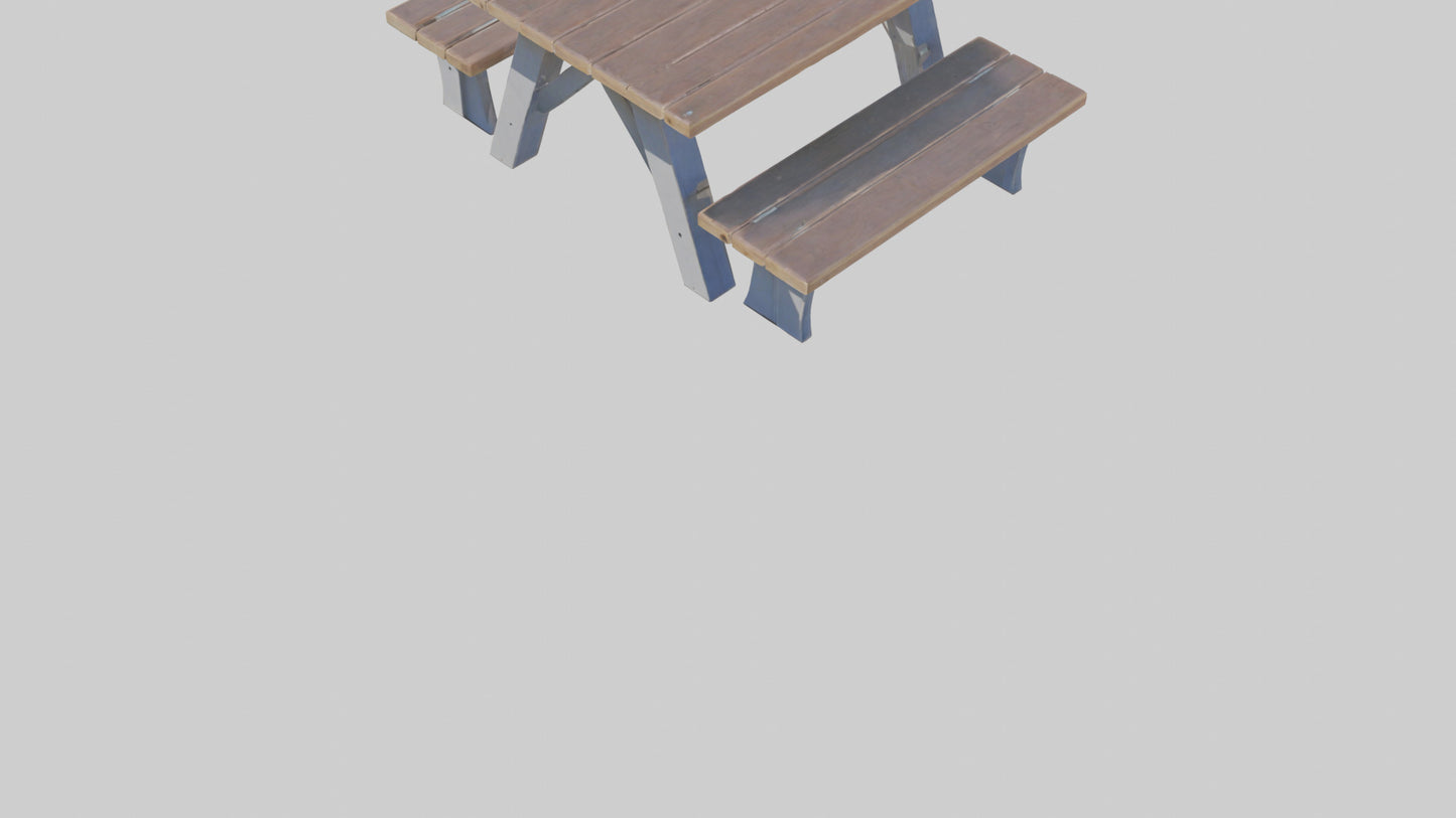 Outdoor Picnic Table model 3D model