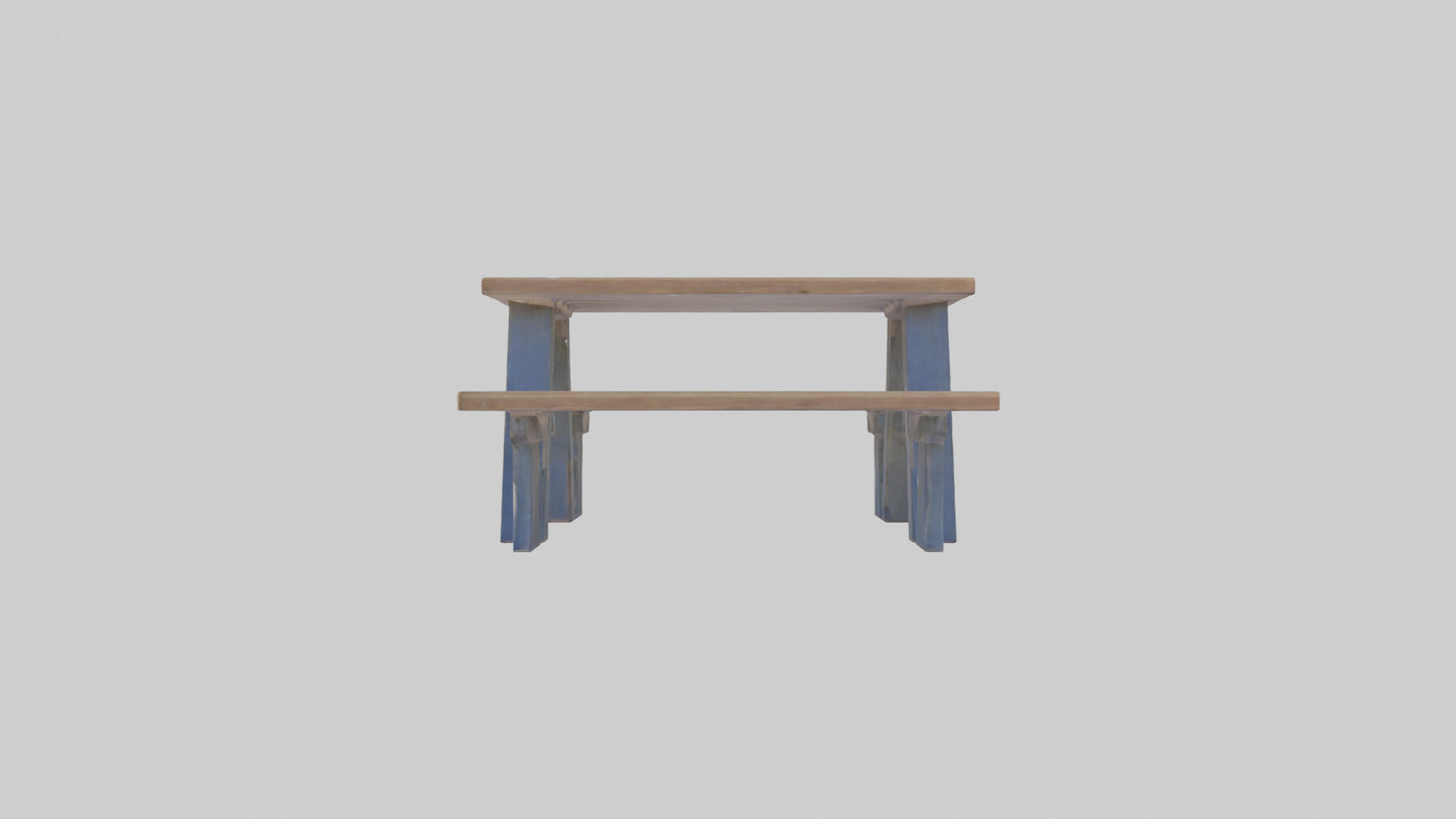 Outdoor Picnic Table model 3D model
