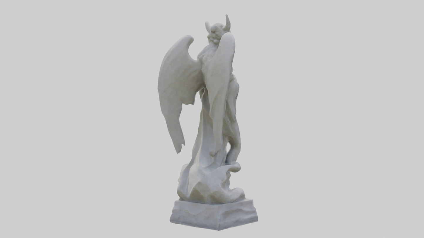 Outdoor stone statue model VR / AR / low-poly