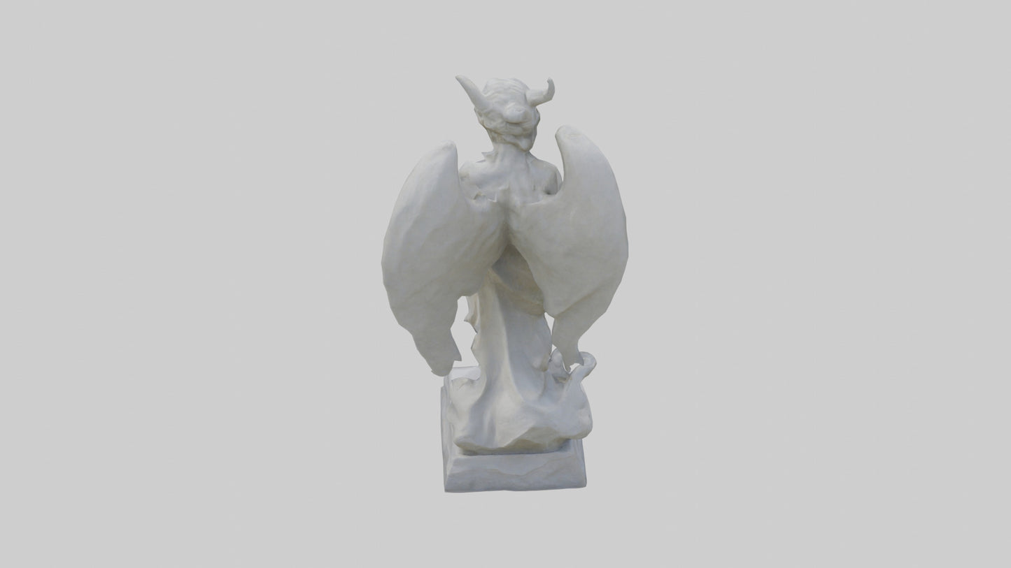 Outdoor stone statue model VR / AR / low-poly