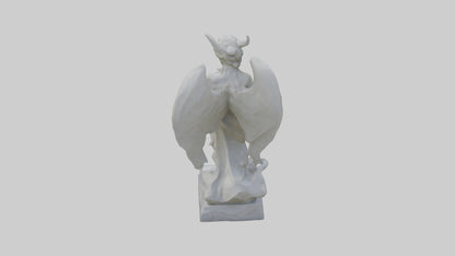 Outdoor stone statue model VR / AR / low-poly