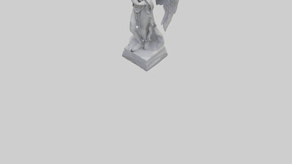 Outdoor stone statue model VR / AR / low-poly