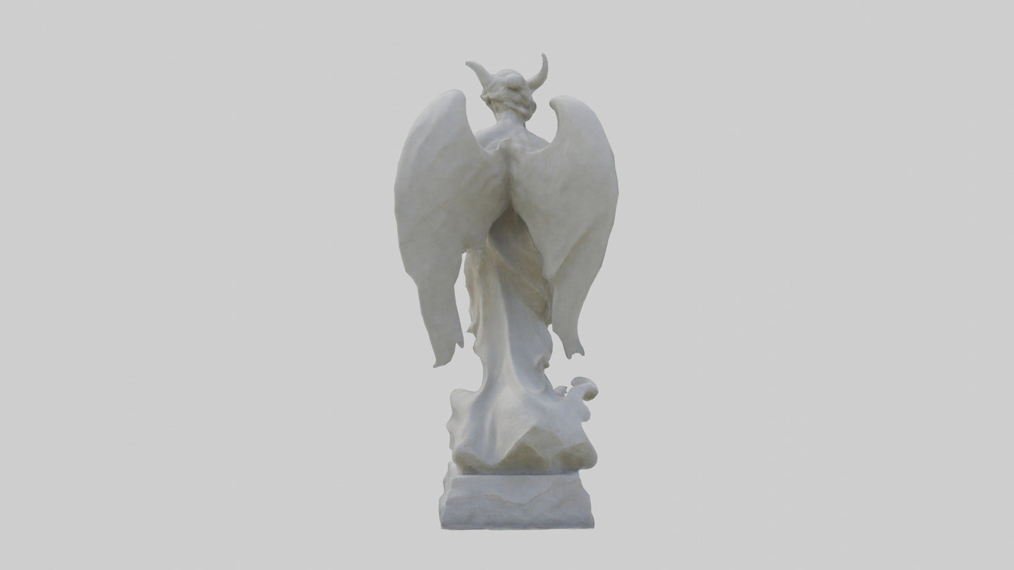 Outdoor stone statue model VR / AR / low-poly