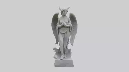 Outdoor stone statue model VR / AR / low-poly