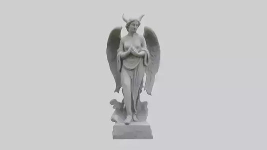 Outdoor stone statue model VR / AR / low-poly