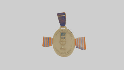 Outstanding Volunteer Medal model 3D model