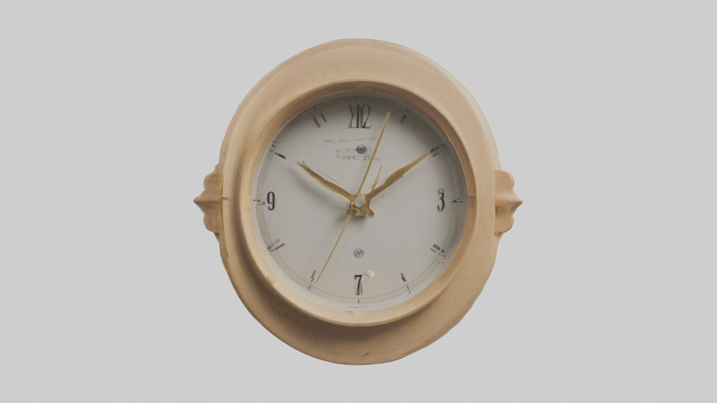 Oval Wall Clock model 3D model