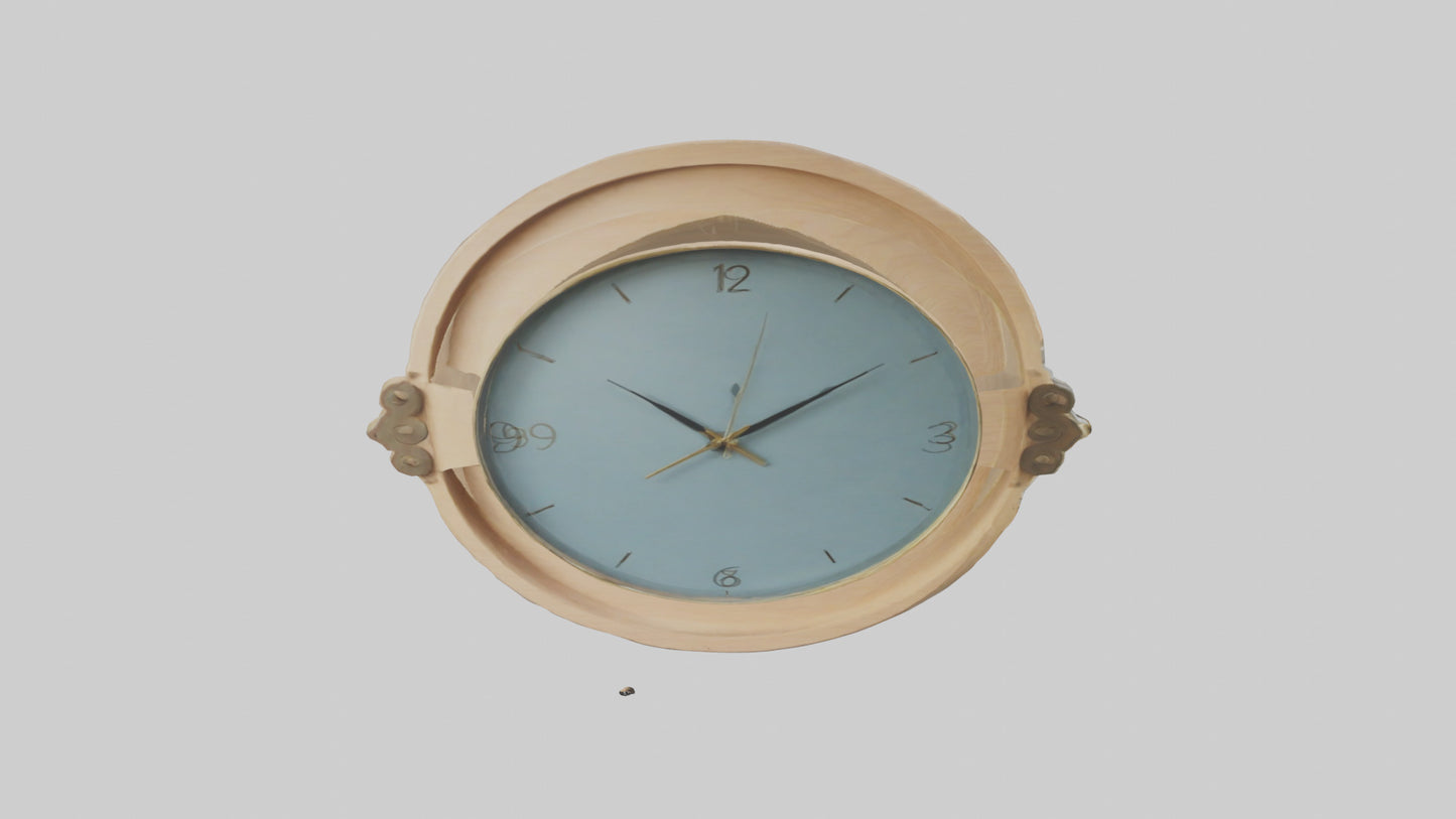 Oval Wall Clock model 3D model