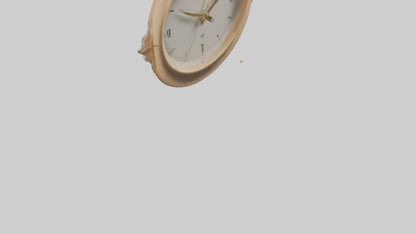 Oval Wall Clock model 3D model