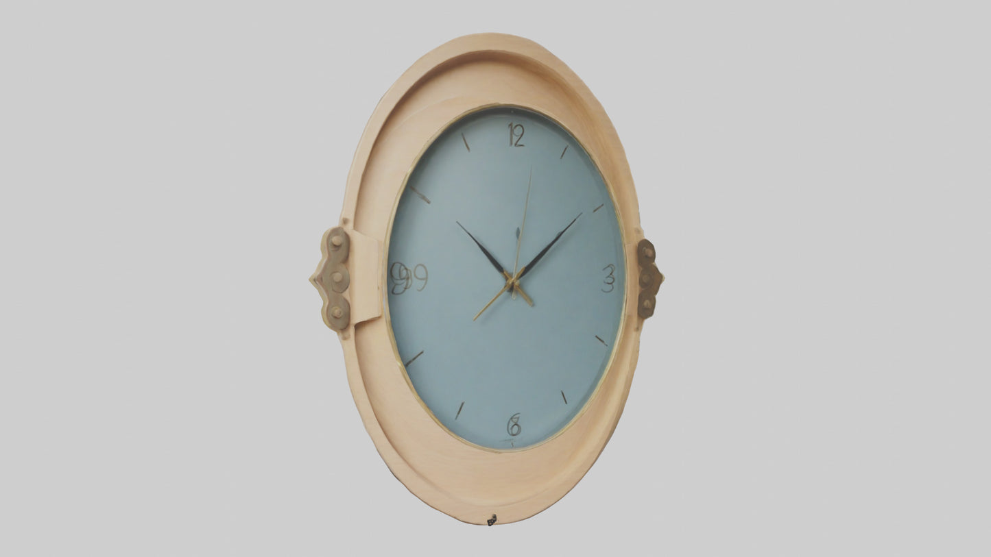 Oval Wall Clock model 3D model