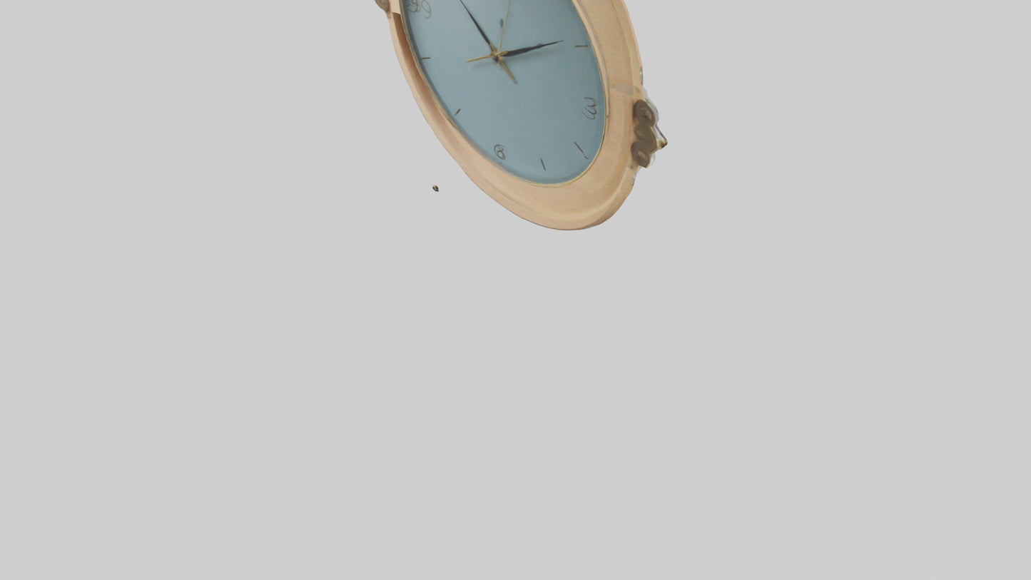 Oval Wall Clock model 3D model