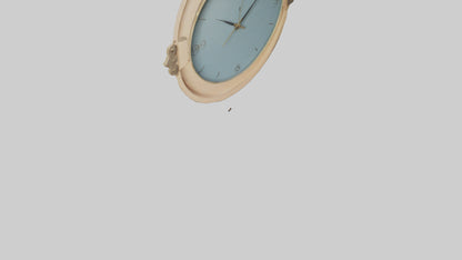 Oval Wall Clock model 3D model