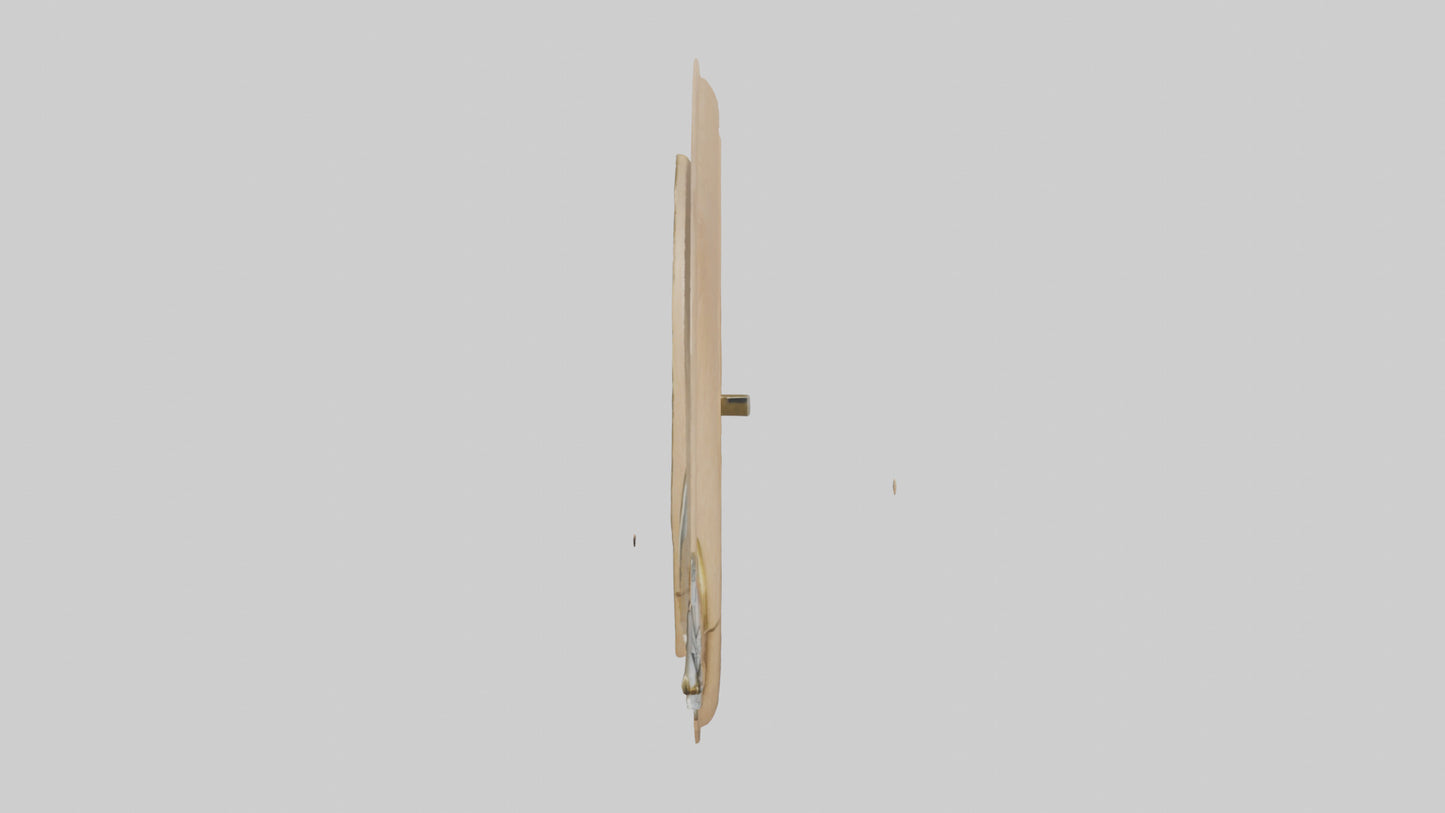 Oval Wall Clock model 3D model