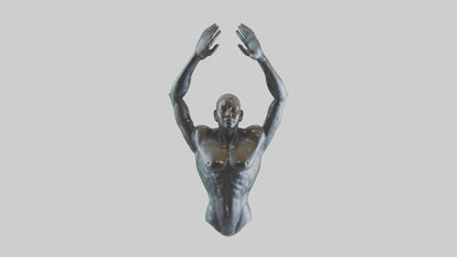 Overcoming Boundaries statue model 3D model