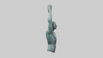 Overcoming Boundaries statue model 3D model