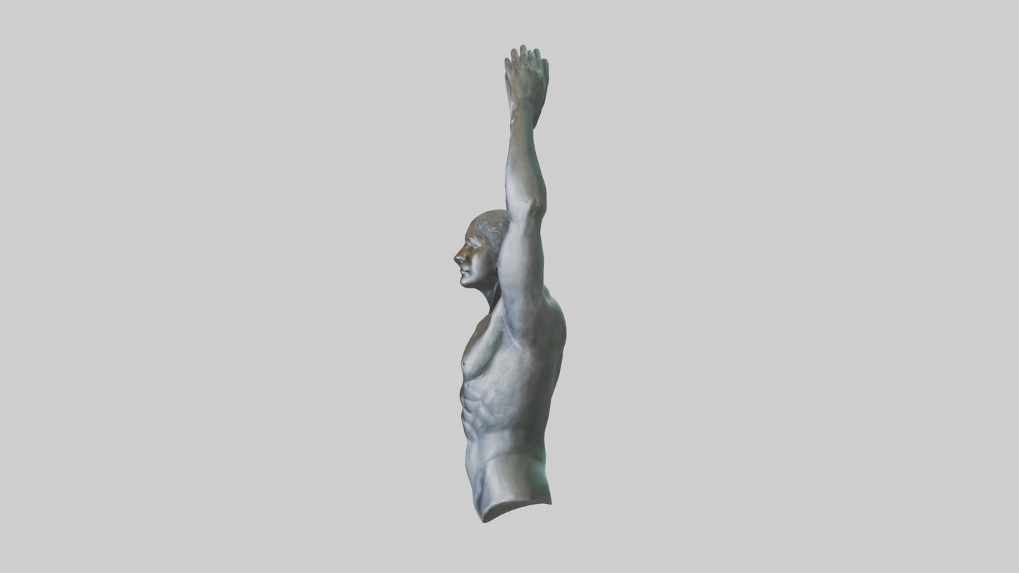 Overcoming Boundaries statue model 3D model