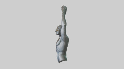 Overcoming Boundaries statue model 3D model