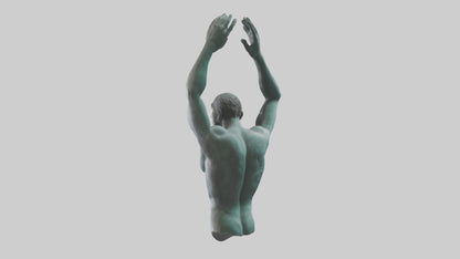 Overcoming Boundaries statue model 3D model