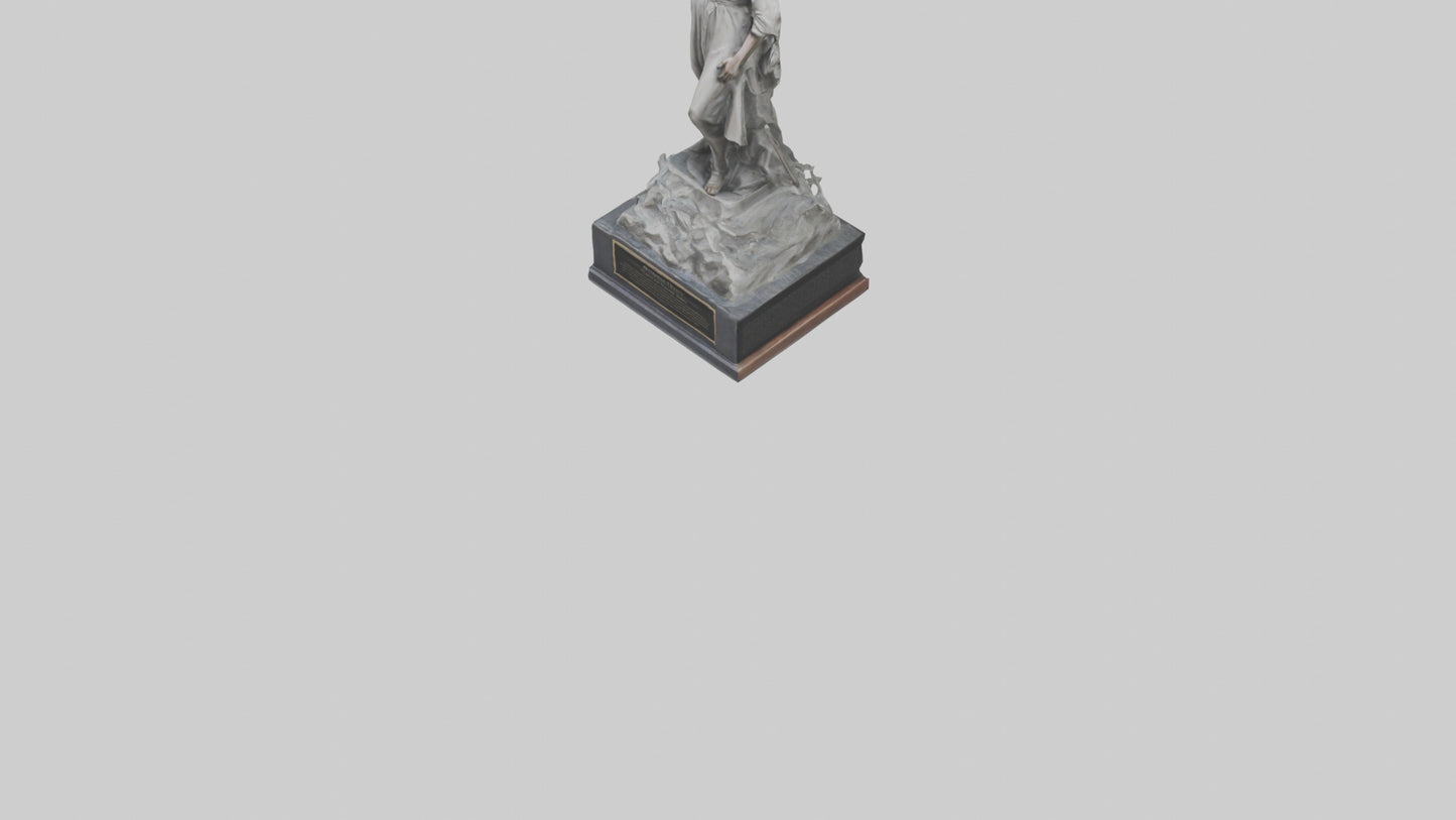 Overcoming Tyranny statue model VR / AR / low-poly