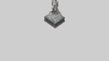 Overcoming Tyranny statue model VR / AR / low-poly