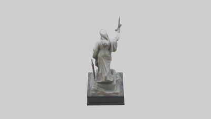 Overcoming Tyranny statue model VR / AR / low-poly