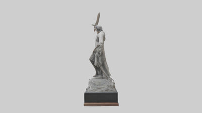 Overcoming Tyranny statue model VR / AR / low-poly
