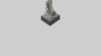 Overcoming Tyranny statue model VR / AR / low-poly