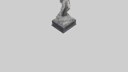 Overcoming Tyranny statue model VR / AR / low-poly