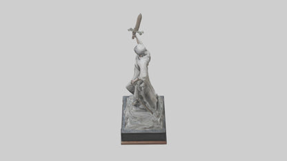 Overcoming Tyranny statue model VR / AR / low-poly
