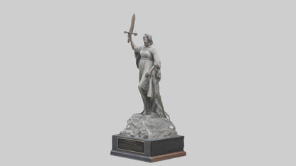 Overcoming Tyranny statue model VR / AR / low-poly