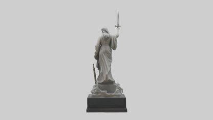 Overcoming Tyranny statue model VR / AR / low-poly