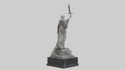 Overcoming Tyranny statue model VR / AR / low-poly