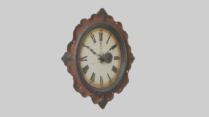 Oversized Vintage Wall Clock model 3D model