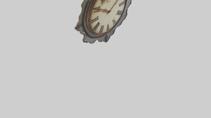 Oversized Vintage Wall Clock model 3D model