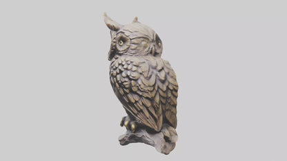 3D model Owl statue model VR / AR / low-poly