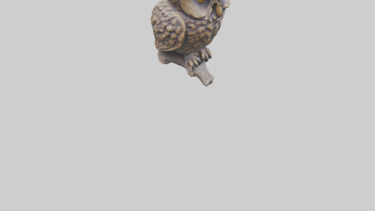 3D model Owl statue model VR / AR / low-poly