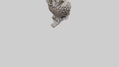 3D model Owl statue model VR / AR / low-poly
