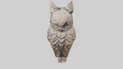 3D model Owl statue model VR / AR / low-poly
