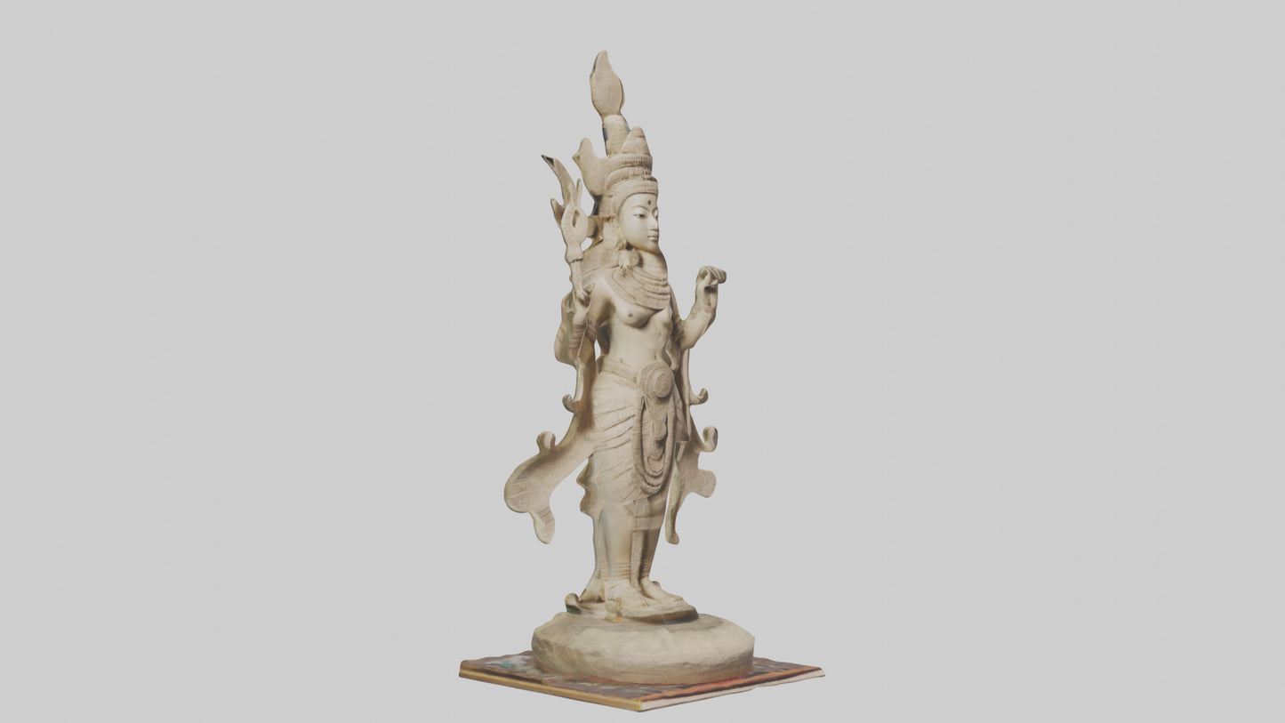 3D model Oya statue model VR / AR / low-poly